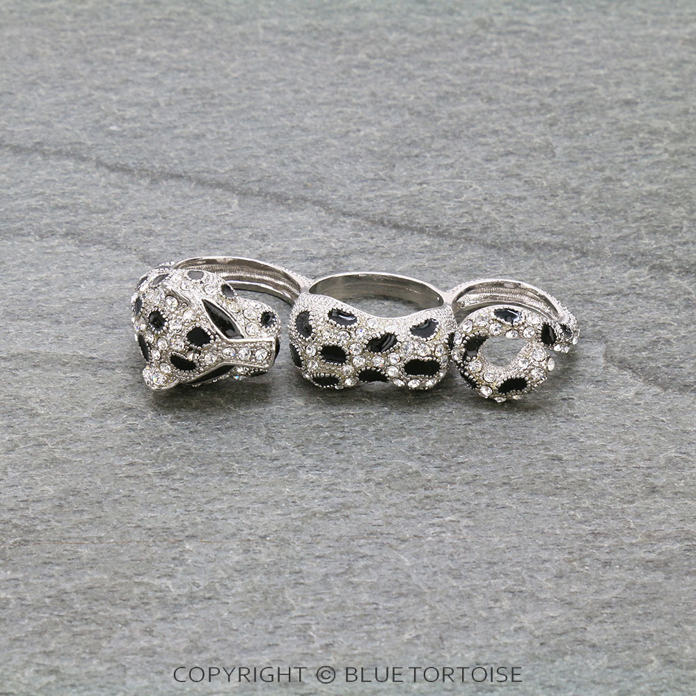 Western Panther Knuckle Rings
