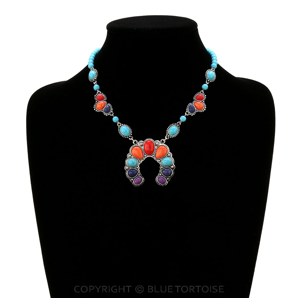 Squash Blossom Pendant Necklace - Image 2