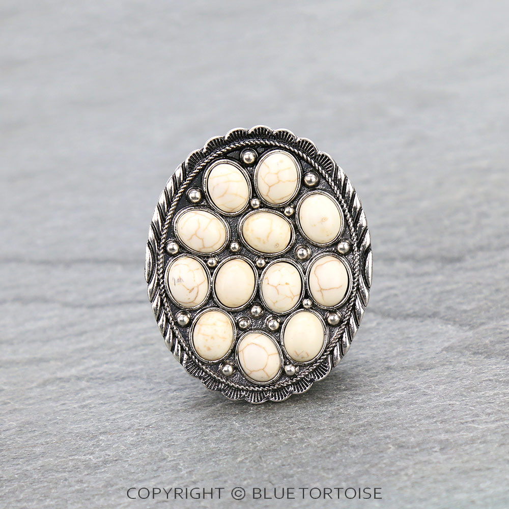 Oval Stone Phone Grip & Stand