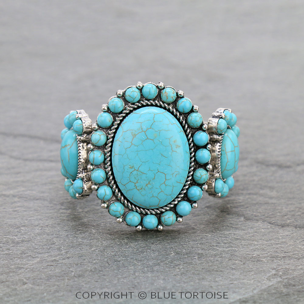 Western Chunky Concho Stretch Bracelet
