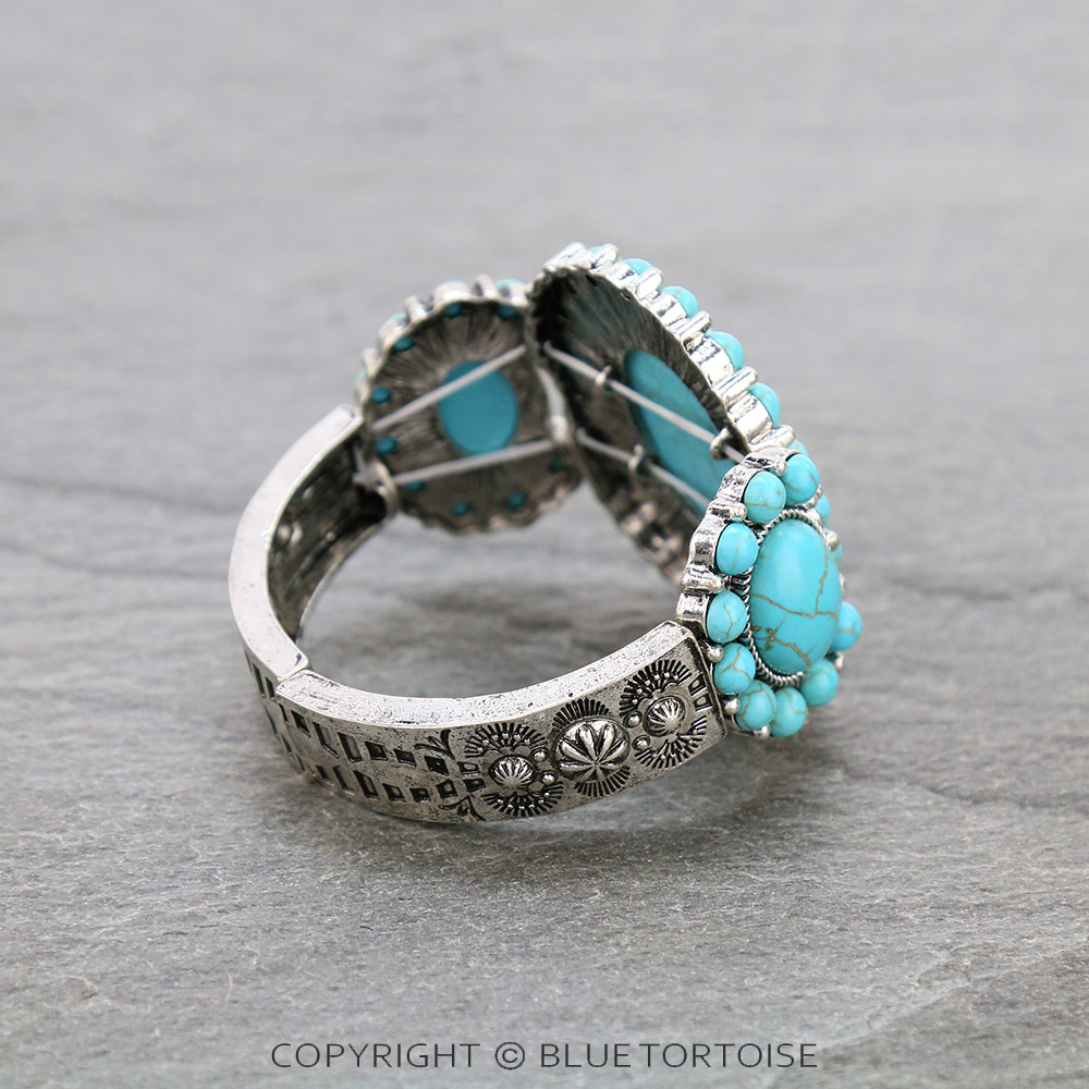 Western Chunky Concho Stretch Bracelet - Image 3