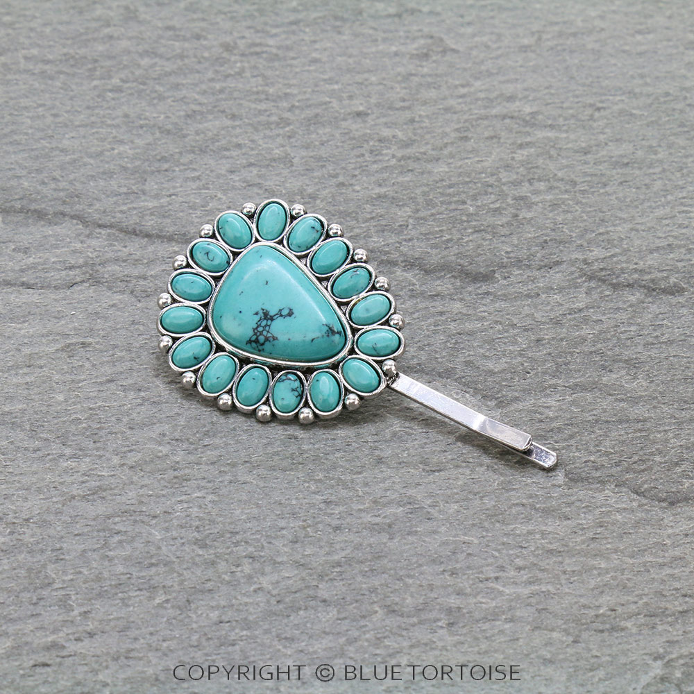 Western Concho Stone Hairpin