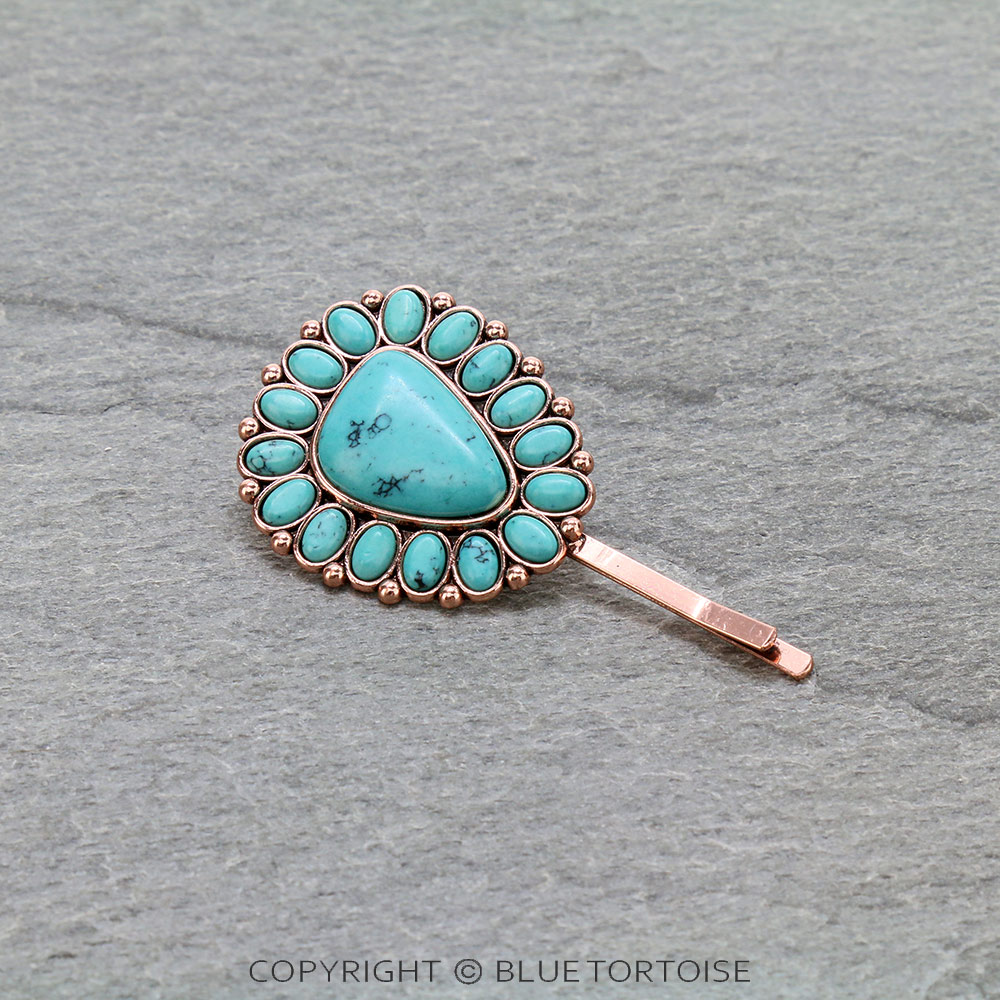 Western Concho Stone Hairpin