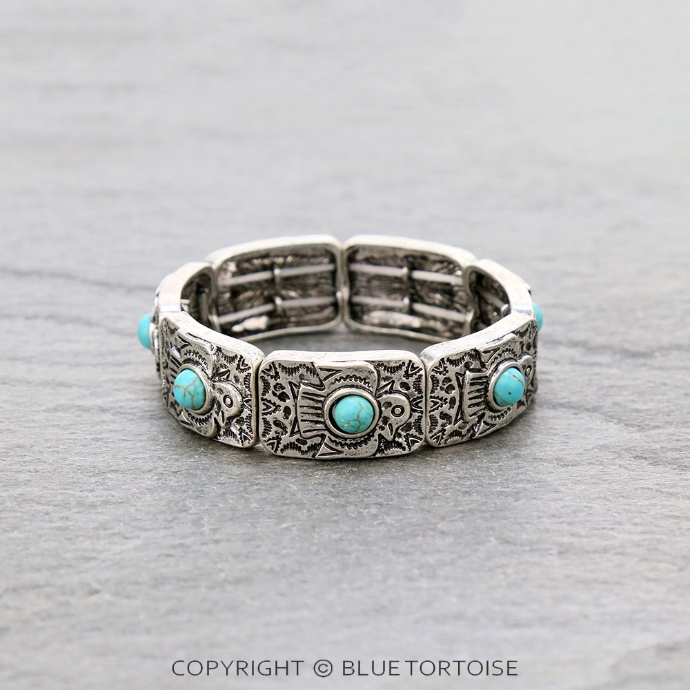 Western Thunderbird Stone Stretch Bracelet