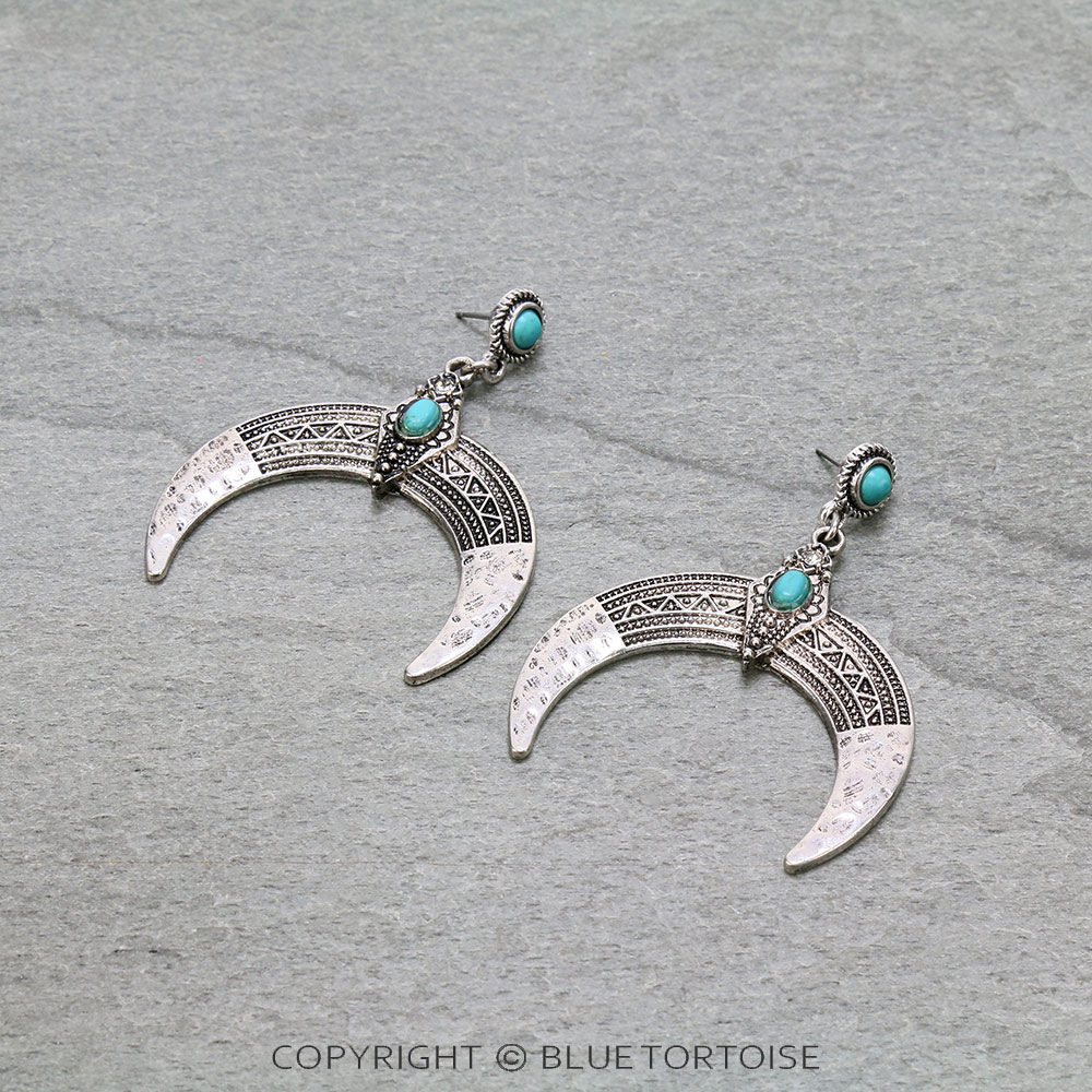 Western Squash Blossom Stud Earrings