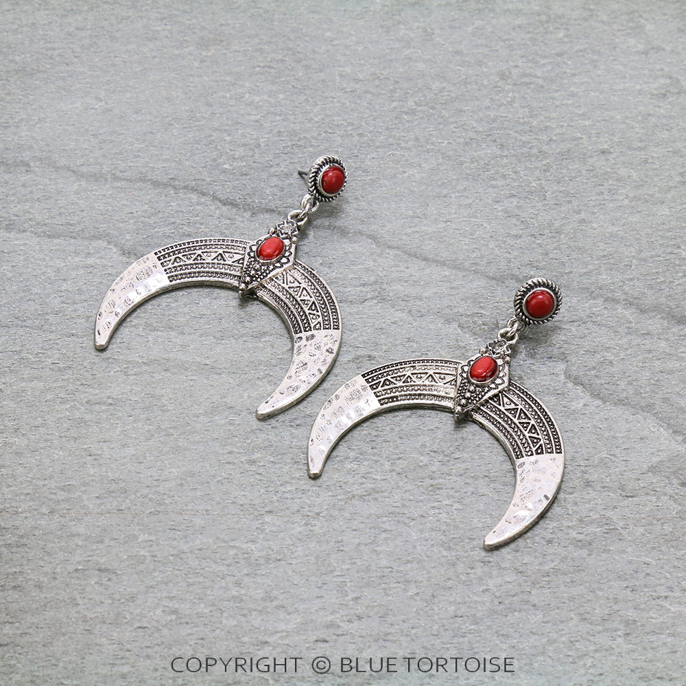 Western Squash Blossom Stud Earrings