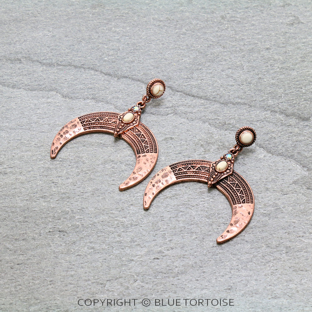 Western Squash Blossom Stud Earrings
