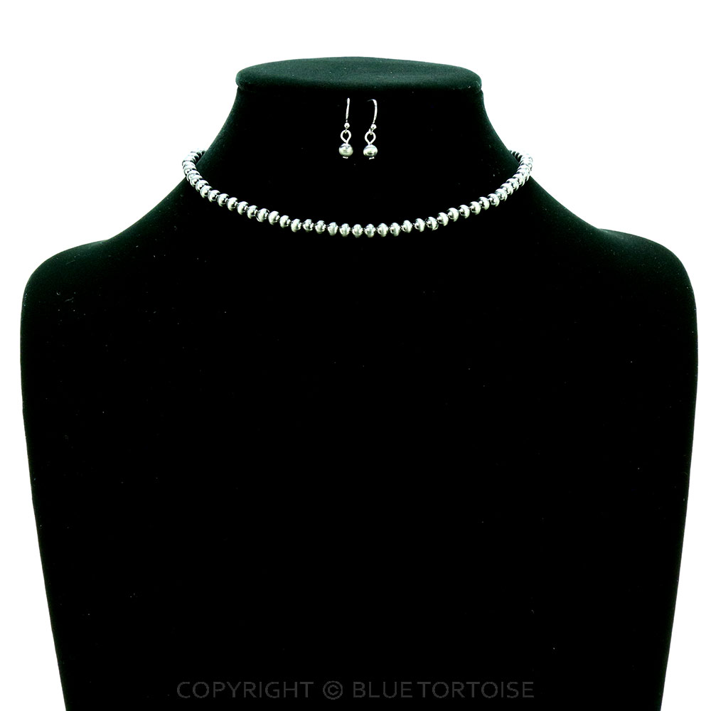 5mm Metallic Pearl Choker Set - Image 2