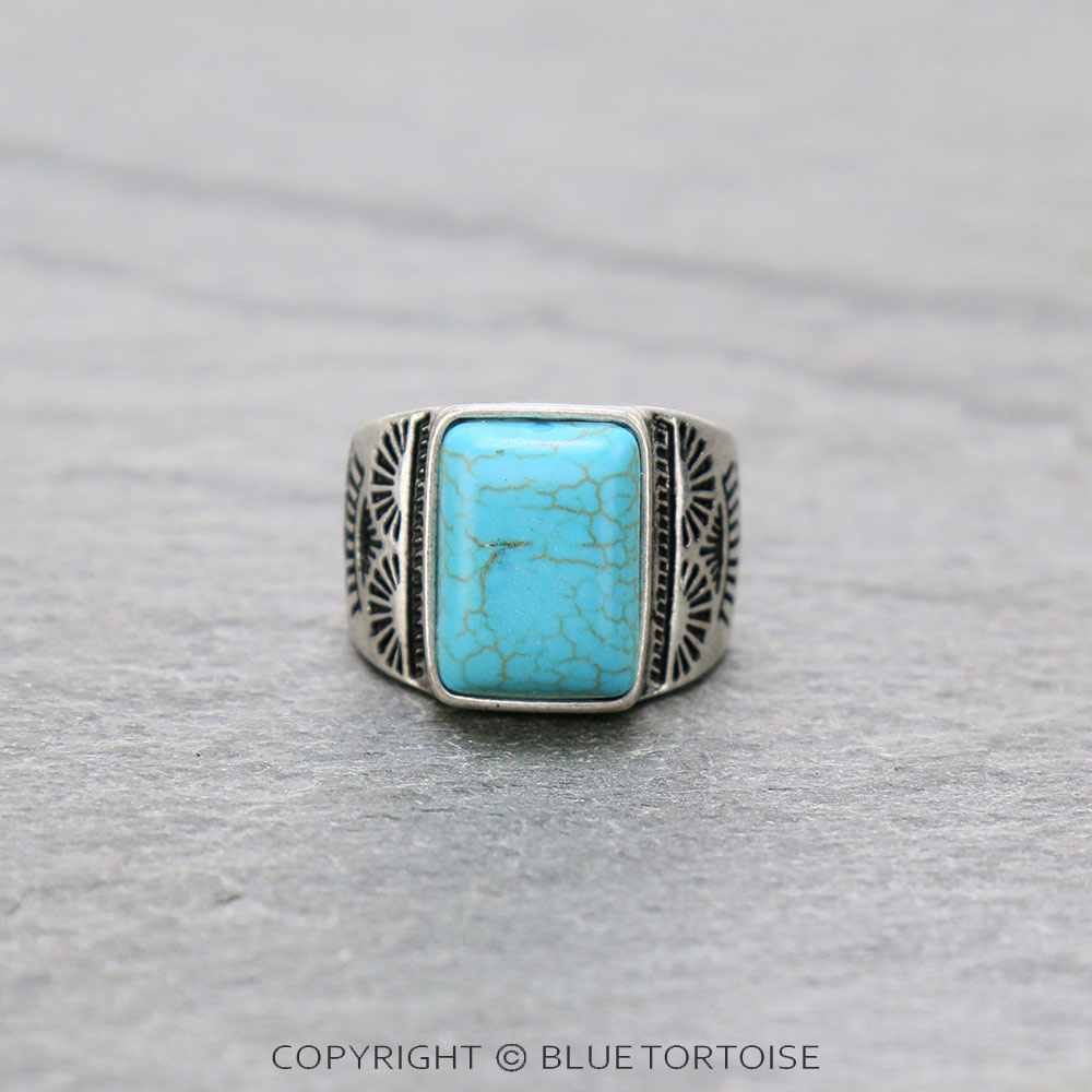 Western Style Stone Stretch Ring