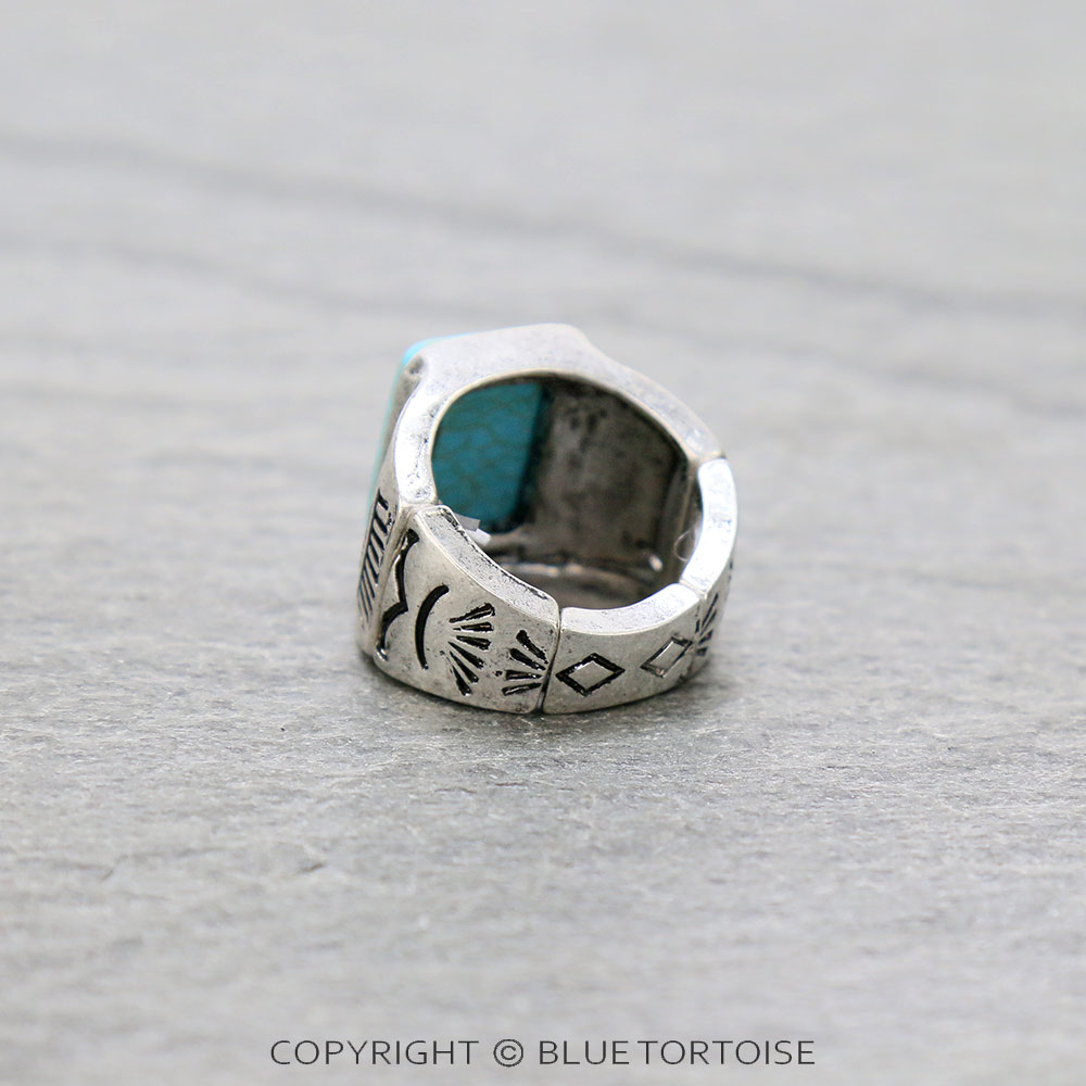 Western Style Stone Stretch Ring - Image 3