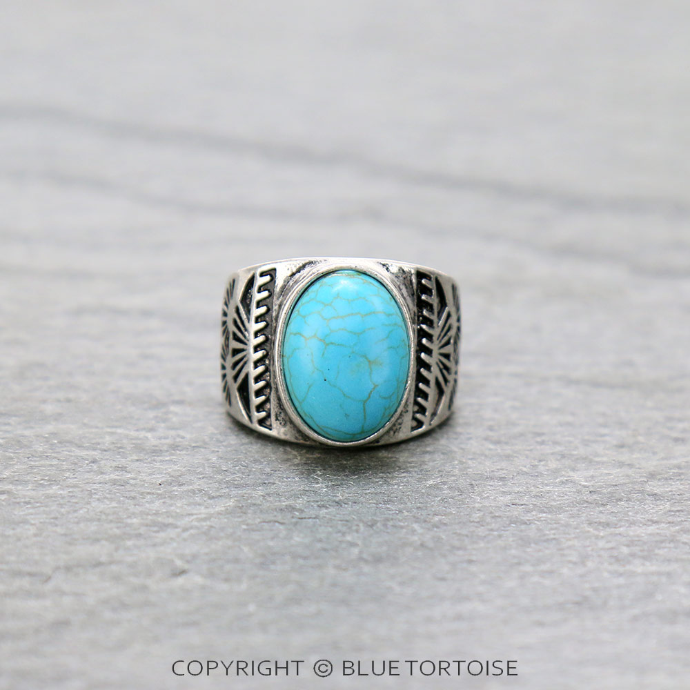 Western Style Stone Stretch Ring