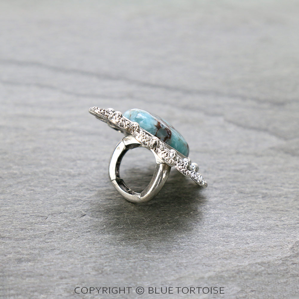 Western Concho Stone Stretch Ring - Image 3