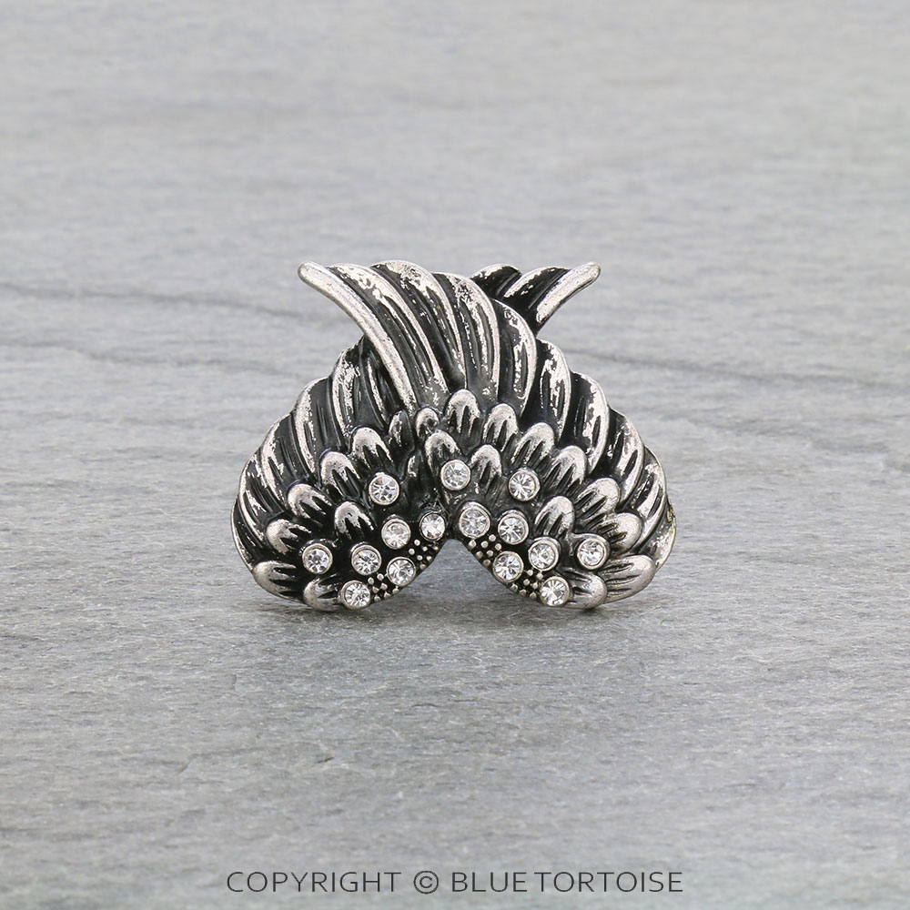 Western Angel Wing Stretch Ring