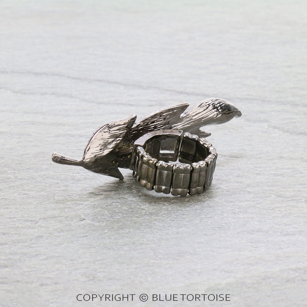 Western Feather Stretch Ring - Image 3