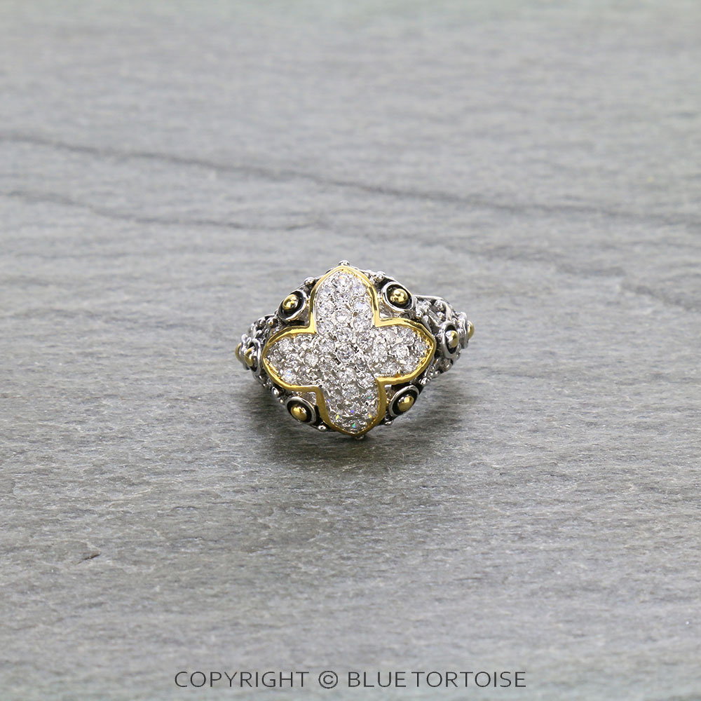 Western Quatrefoil Size 8 Ring