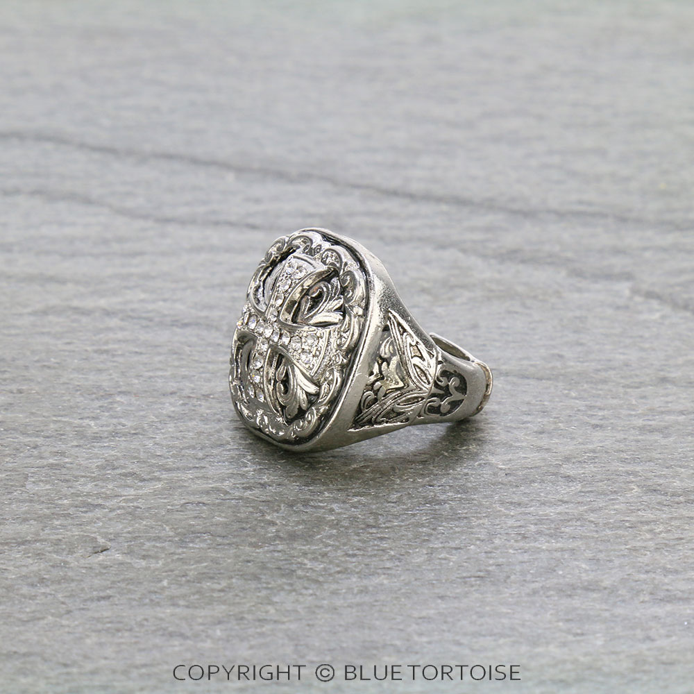 Western Cross Stretch Ring - Image 2