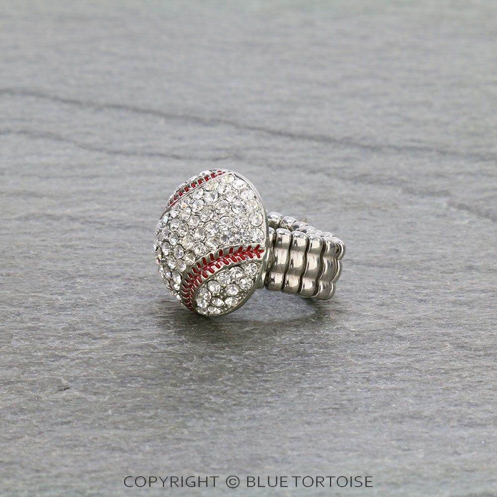 Sports Theme Baseball Stretch Ring - Image 2