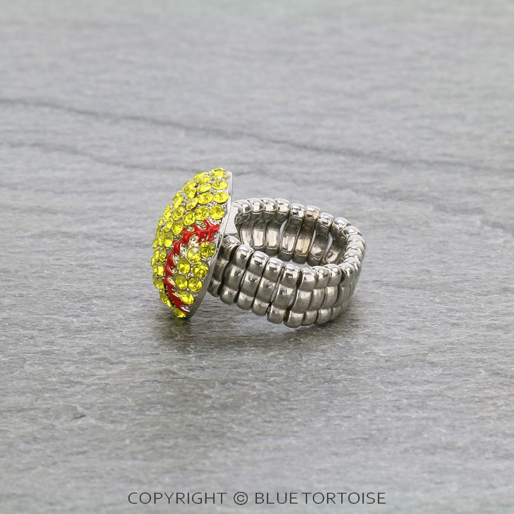Sports Theme Softball Stretch Ring - Image 3