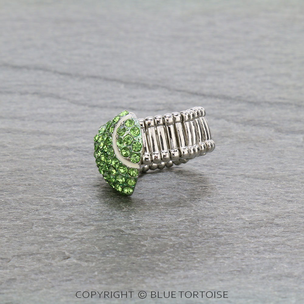 Sports Theme Heart Baseball Stretch Ring - Image 2