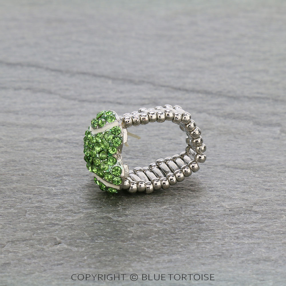 Sports Theme Heart Baseball Stretch Ring - Image 3