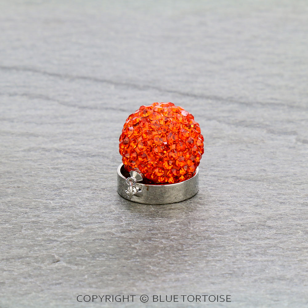 Fashion Stone Ball Adjustable Ring