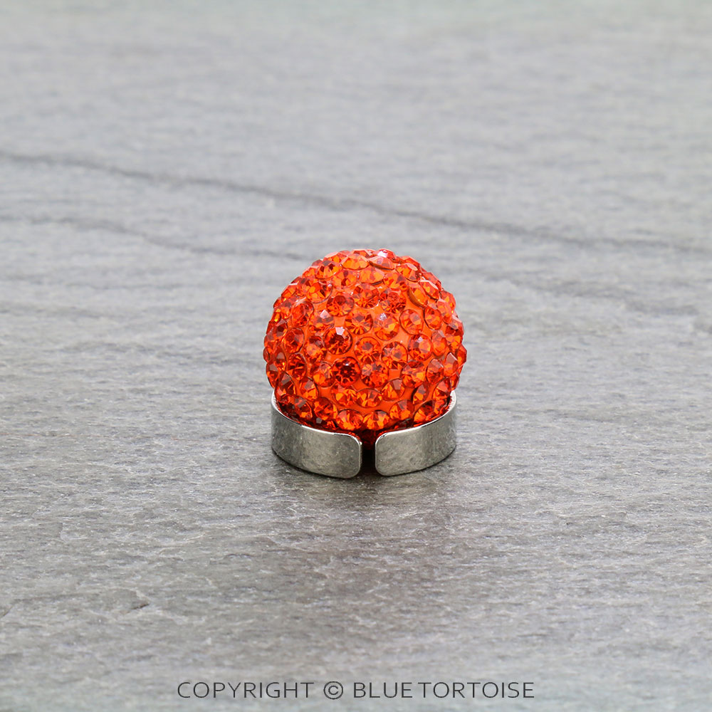 Fashion Stone Ball Adjustable Ring - Image 5