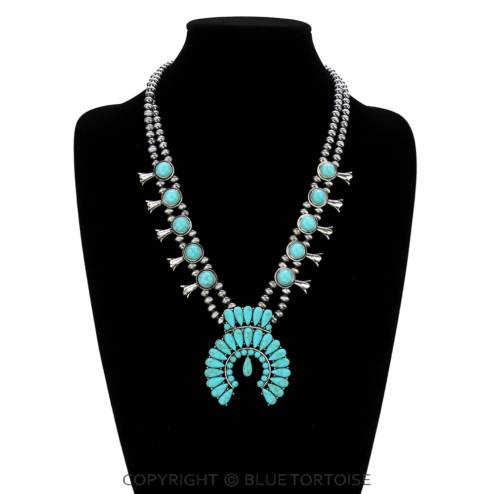 Western Squash Blossom Necklace - Image 2