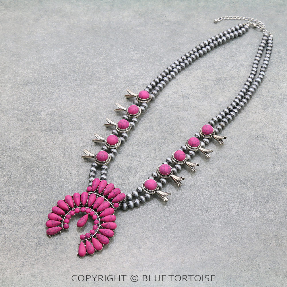 Western Squash Blossom Necklace