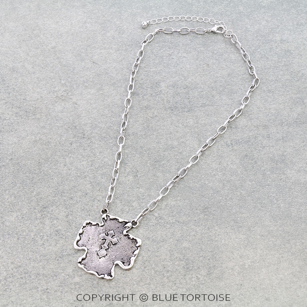 Western Cross Pendant Necklace