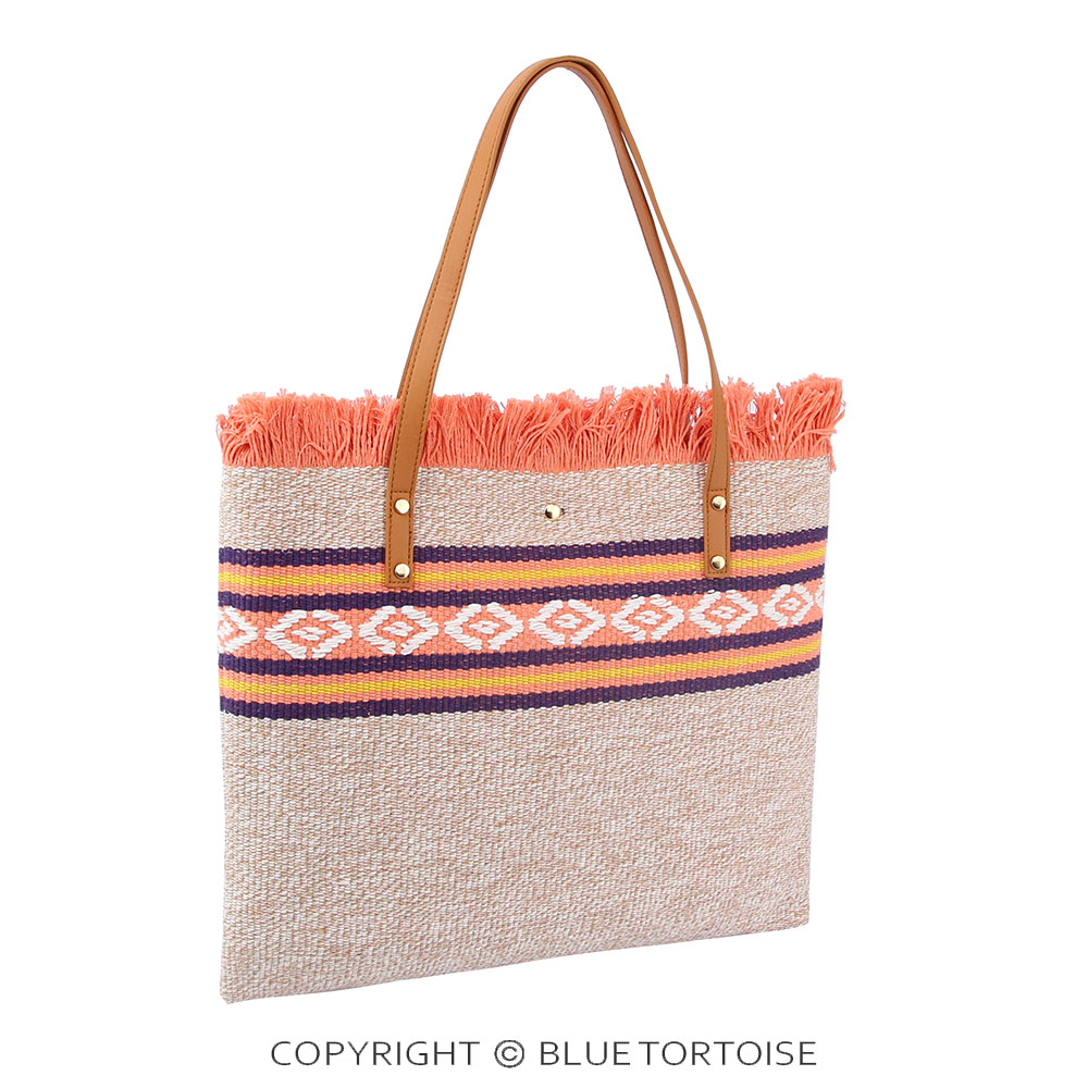 Aztec Pattern Fabric Tote Bag - Image 4