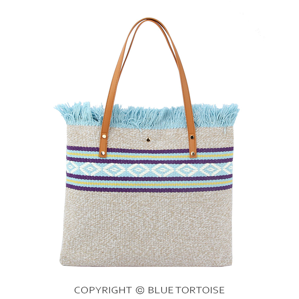 Aztec Pattern Fabric Tote Bag
