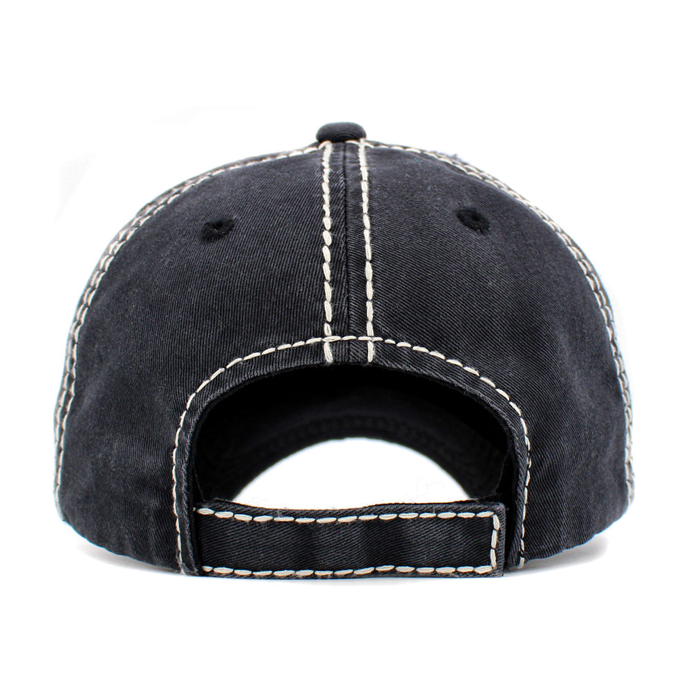 "I'd Rather Be Riding" Washed Vintage Ballcap - Image 3