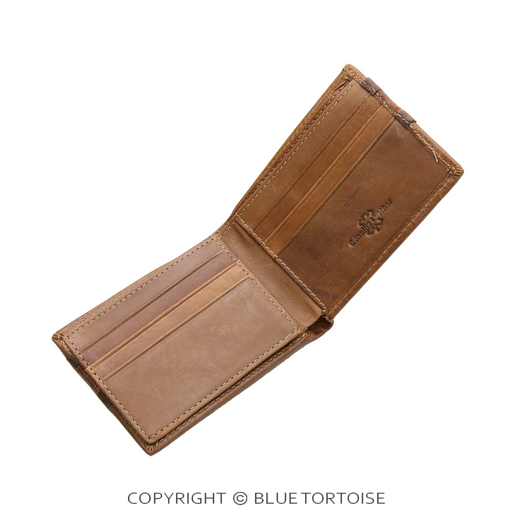 Genuine Leather Praying Cowboy Men's Wallet - Image 2