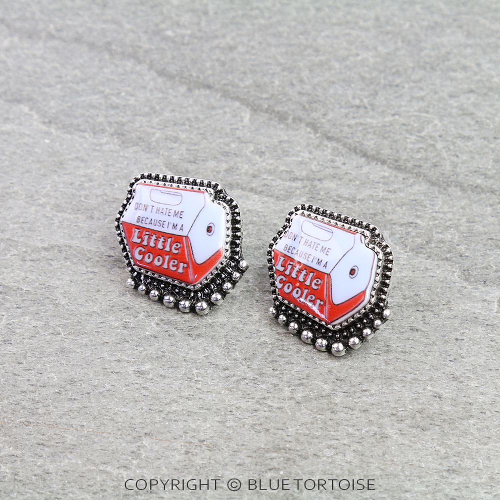 Little Cooler Print Stud Earrings