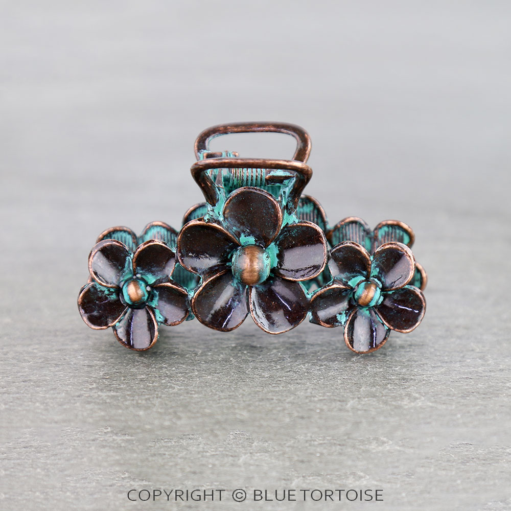 2.5" Western Flower Hair Claw Clip - Image 2