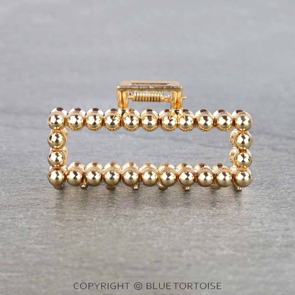 2.75" Navajo Style Pearl Hair Claw Clip