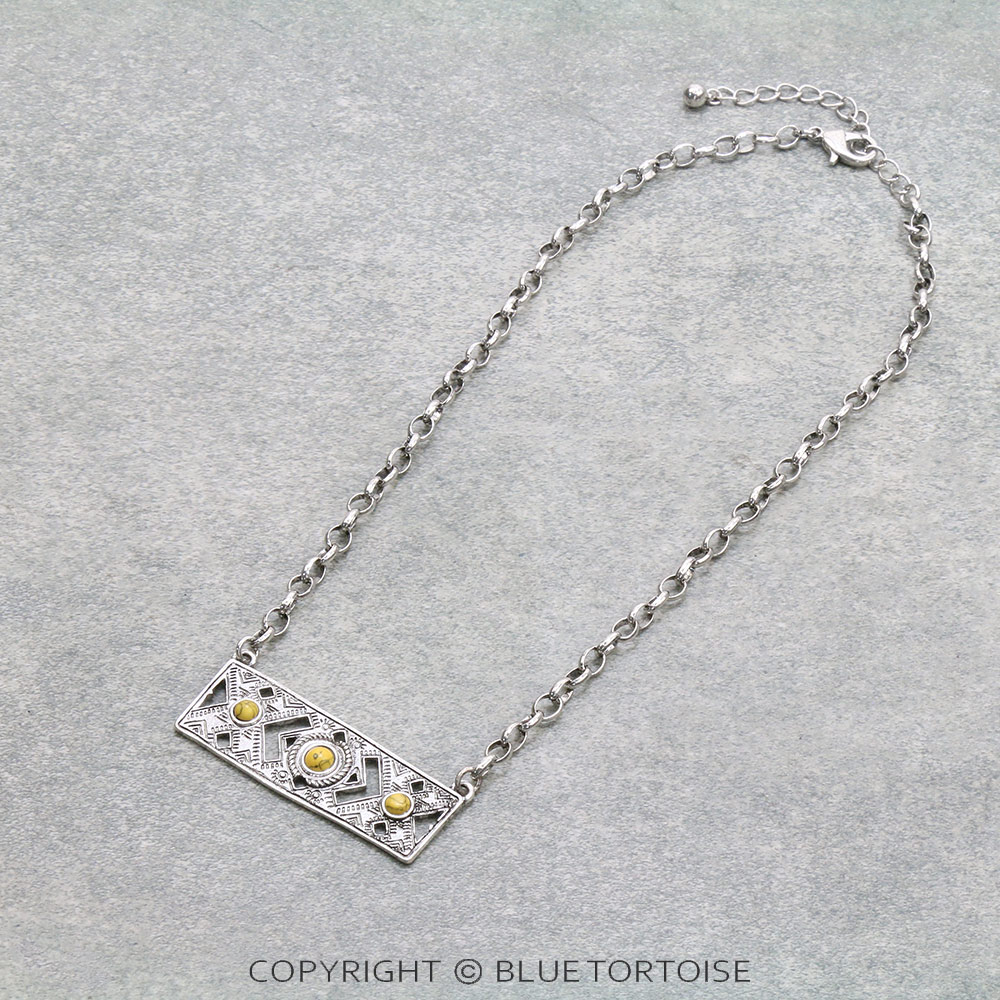 Western Style Bar Chain Necklace