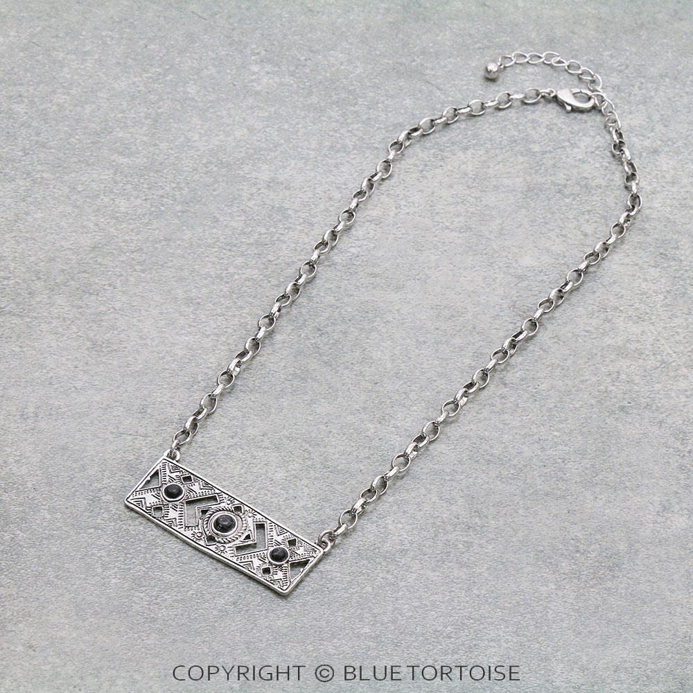 Western Style Bar Chain Necklace
