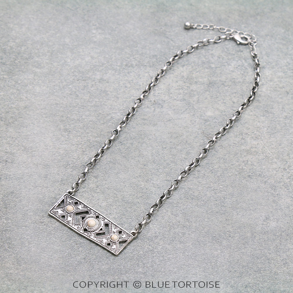 Western Style Bar Chain Necklace