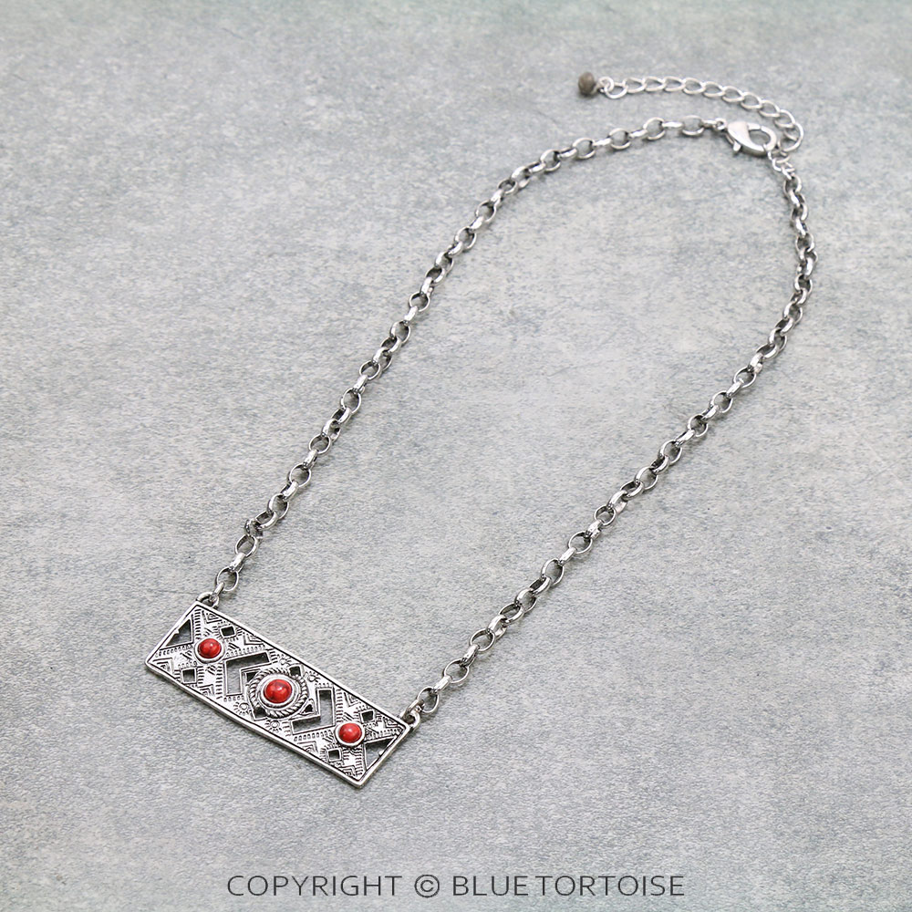 Western Style Bar Chain Necklace
