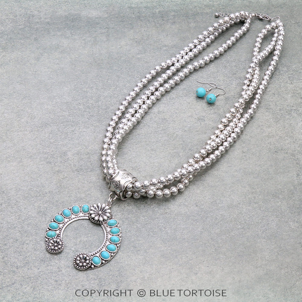 Western Squash Blossom Necklace Set