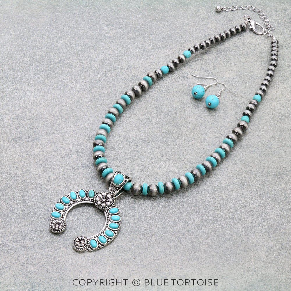 Western Squash Blossom Necklace Set