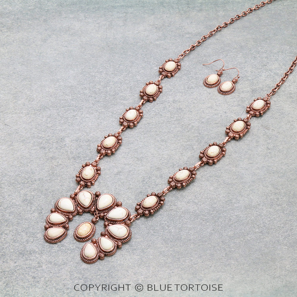 Western Squash Blossom Necklace Set