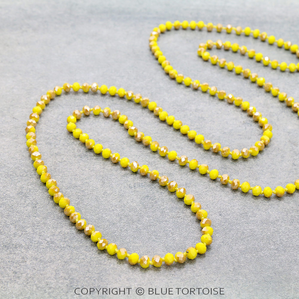 60" Endless Crystal Bead Necklace