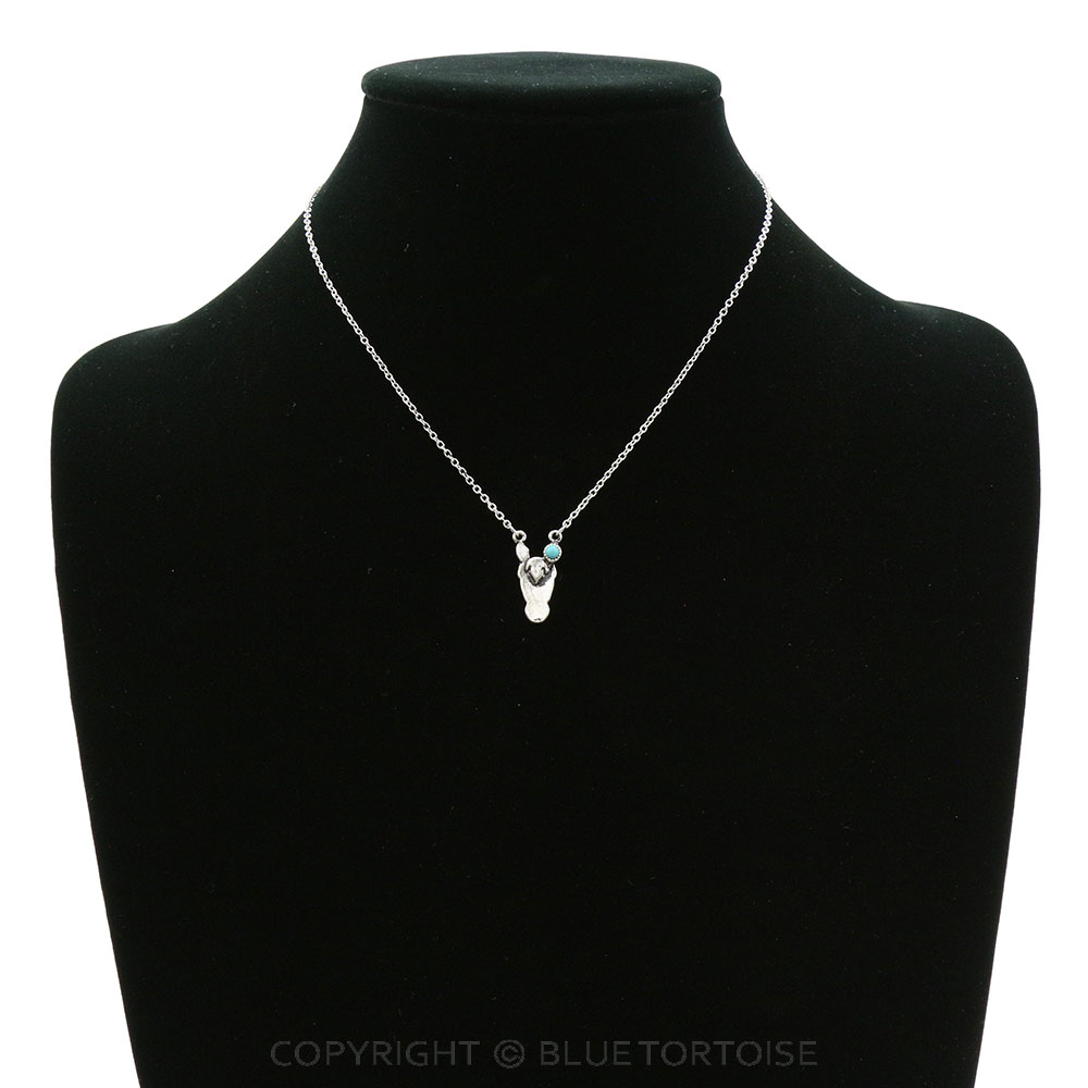Western Horse Head Pendant Necklace - Image 2