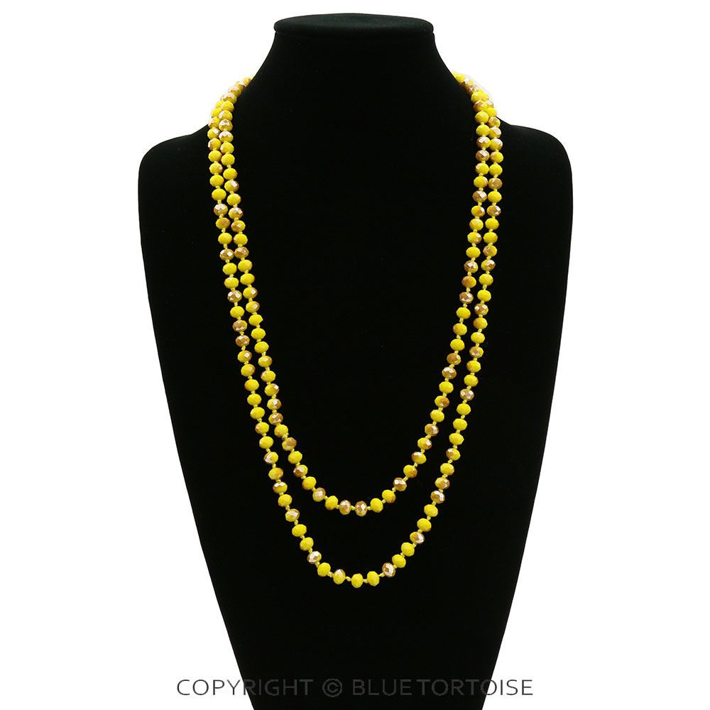 60" Endless Crystal Bead Necklace - Image 2