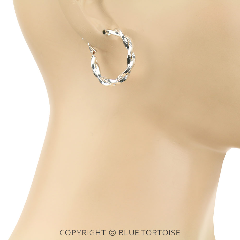 Tailored Filigree Hoop Earrings - Image 2