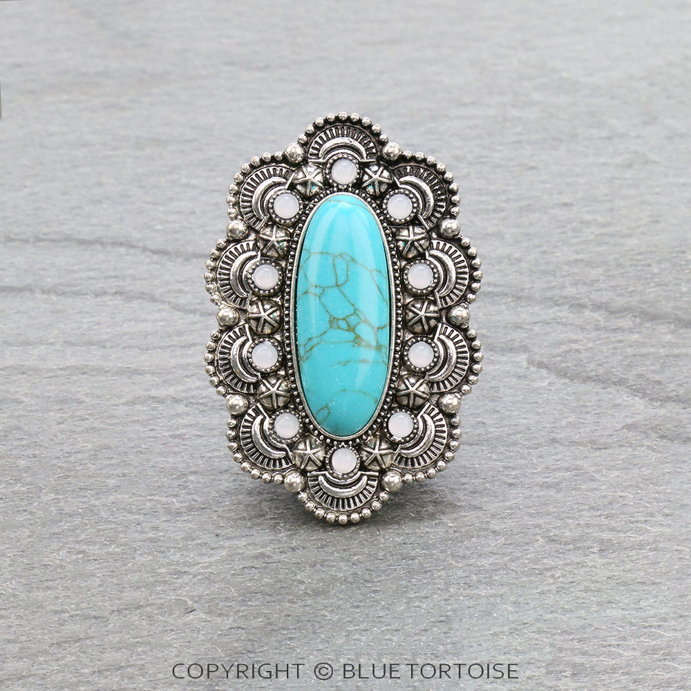 Western Concho Stone Phone Grip & Stand