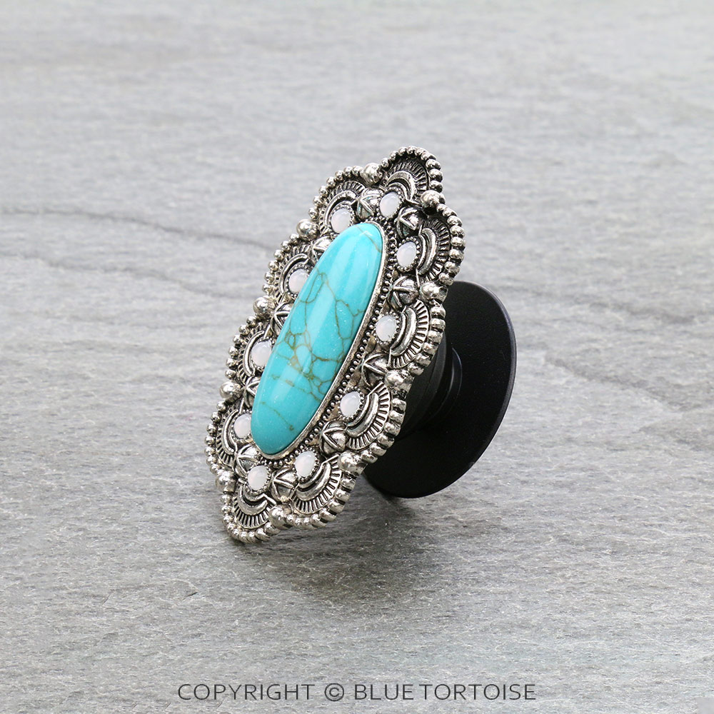 Western Concho Stone Phone Grip & Stand - Image 2