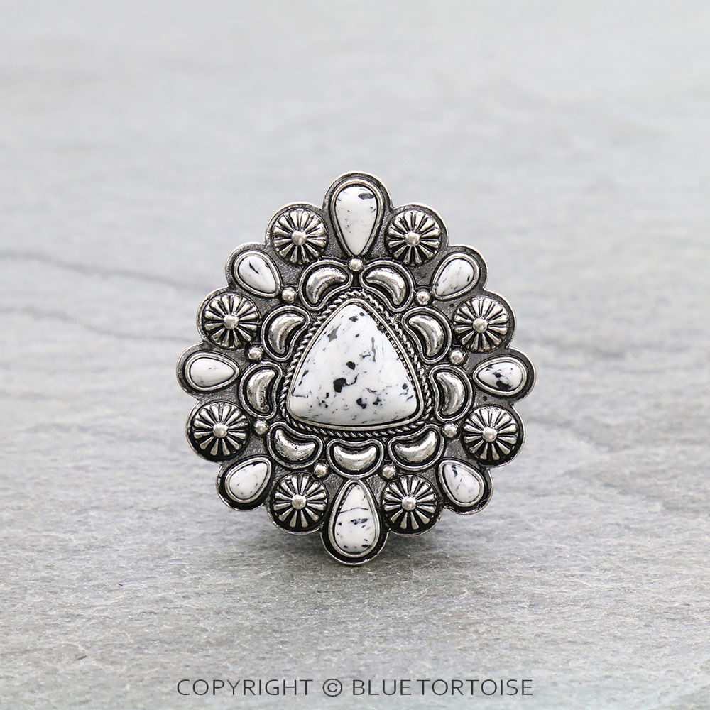 Western Handmade Stone Phone Grip & Stand